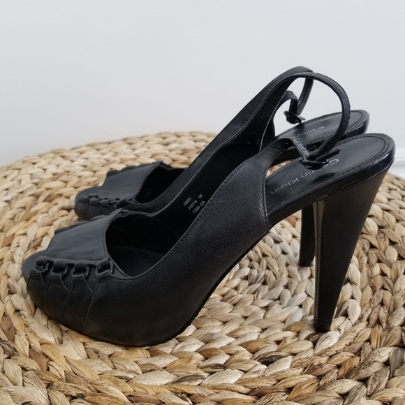 Calvin Klein Portia adjustable sling back heels - Picture 6 of 7
